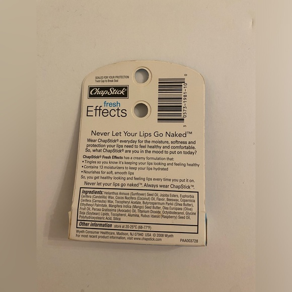 NWT 90’s Y2K VTG Rare Dead Stock Chapstick Fresh Effects Refreshing Mandarin - Picture 4 of 10